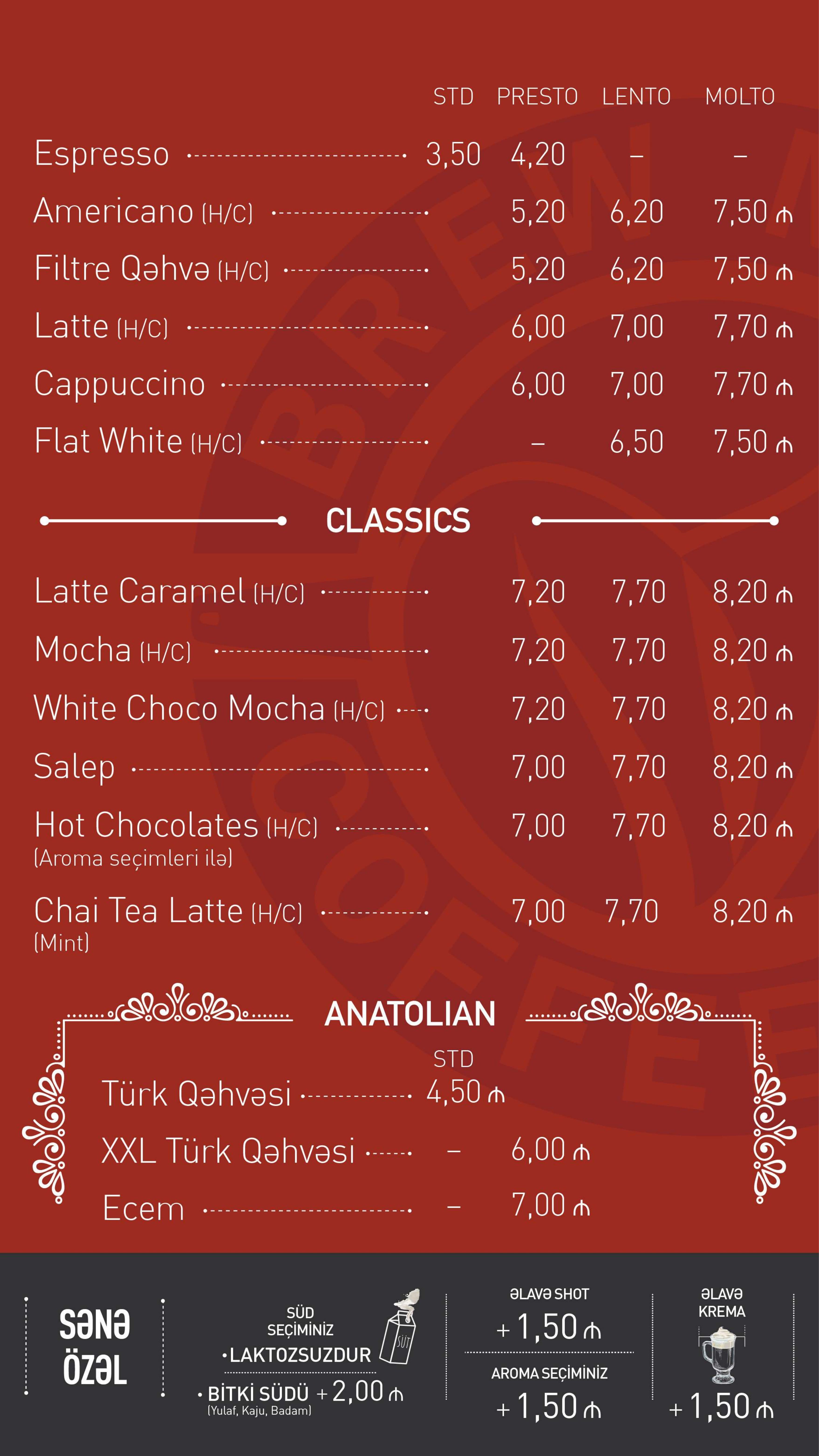 Brewmood Coffee&Tea menyu 1