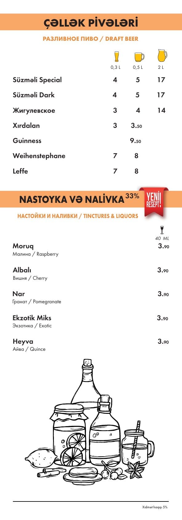 Süzməli menyu 2