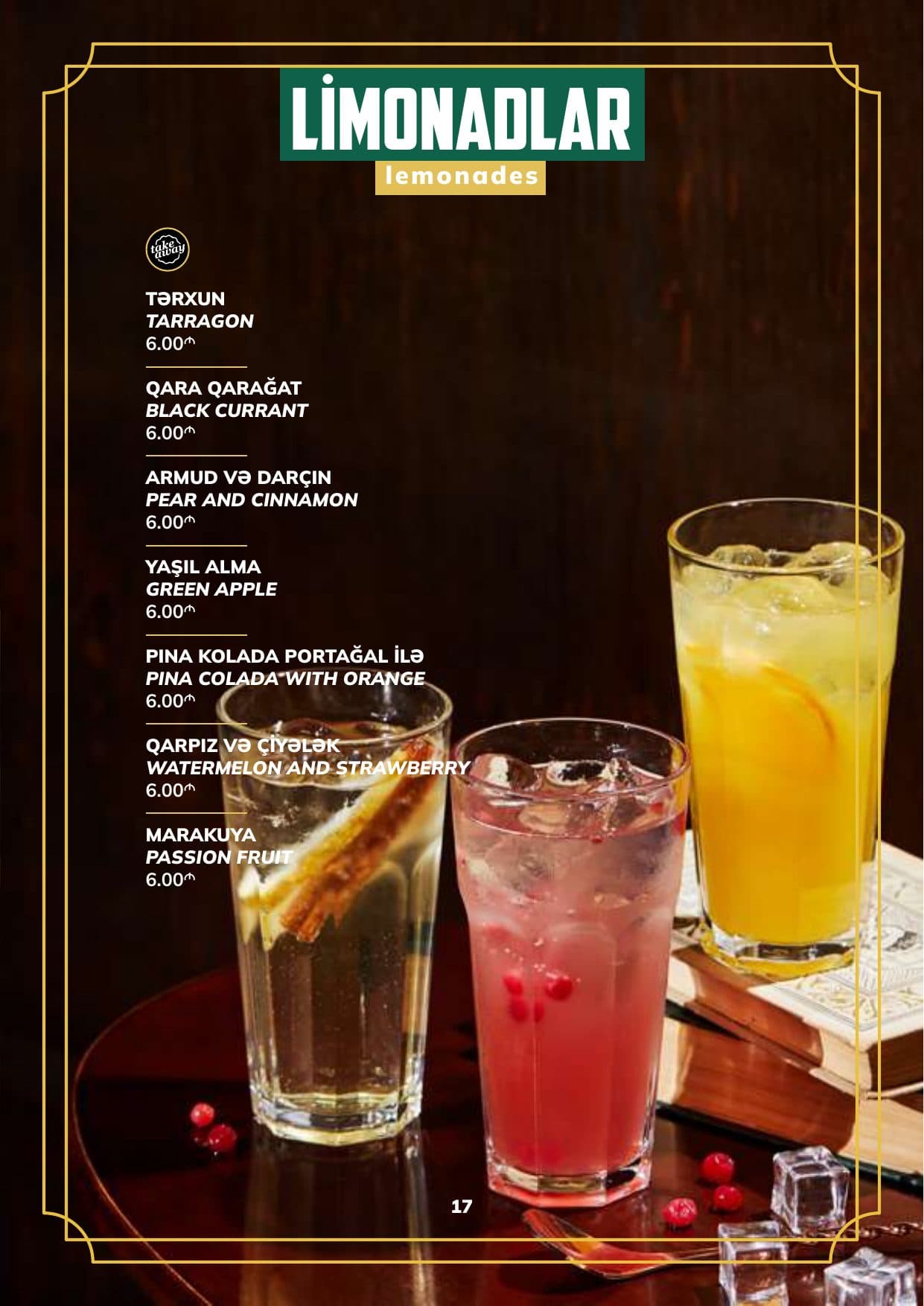 City Pub menyu 97