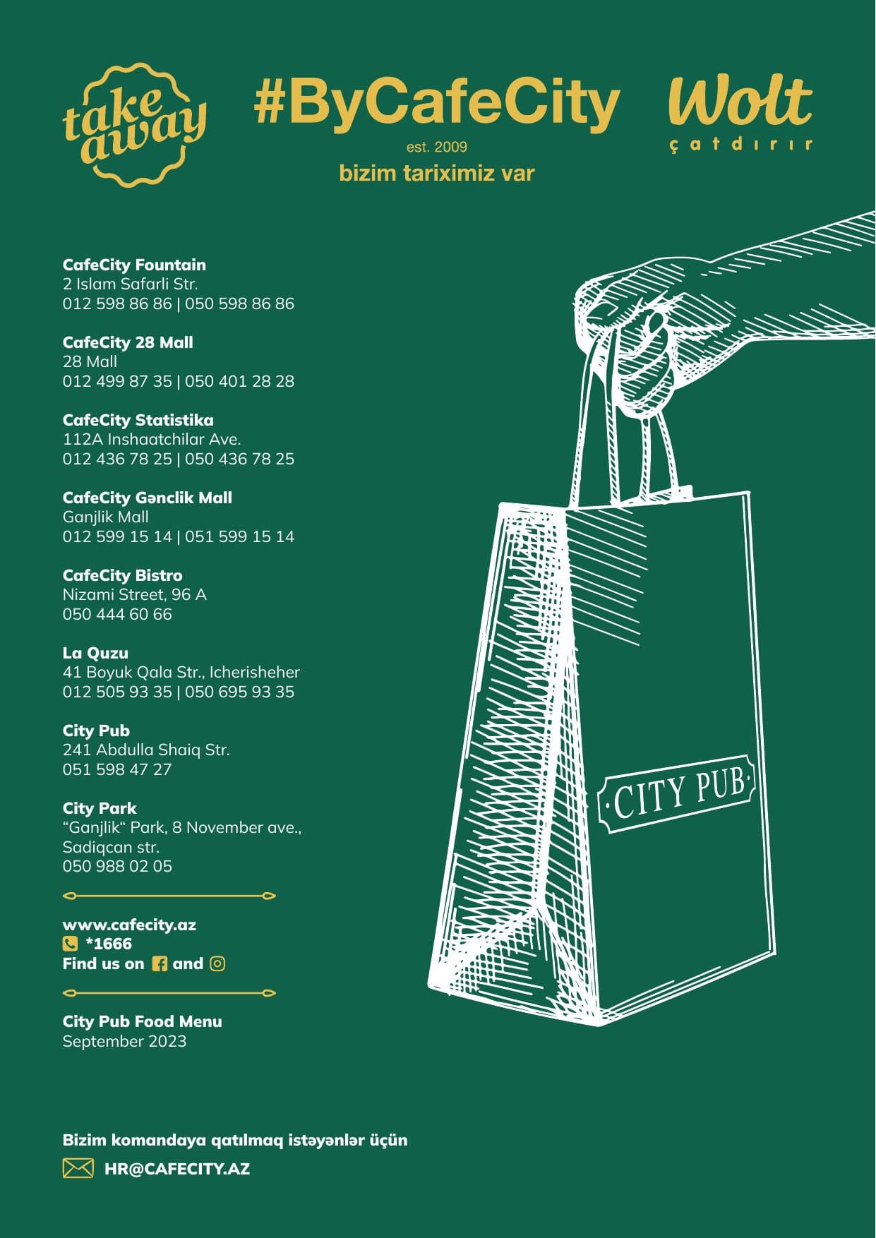 City Pub menyu 2