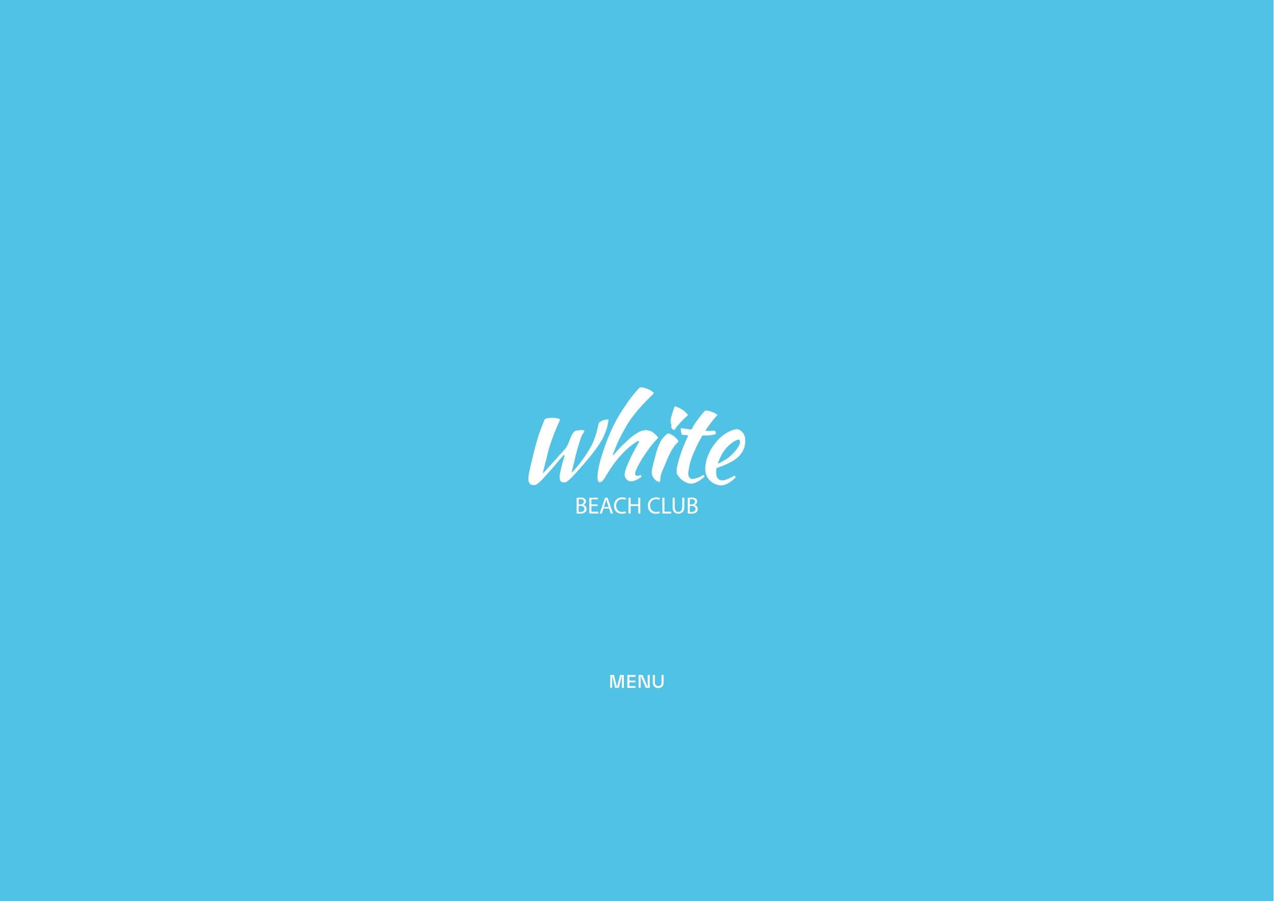 White Beach Club menyu 2