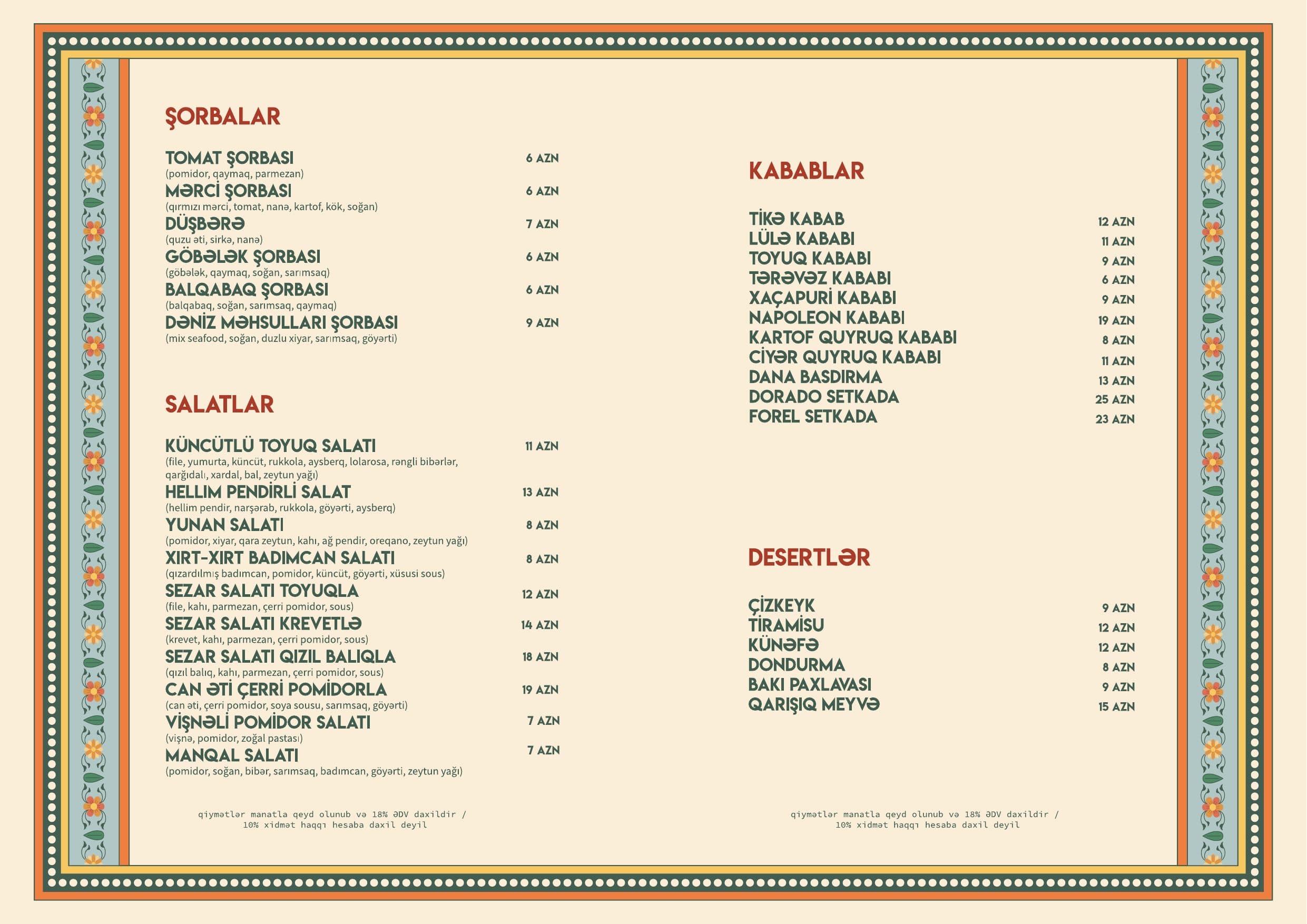 Vitelli Restaurant menyu 2