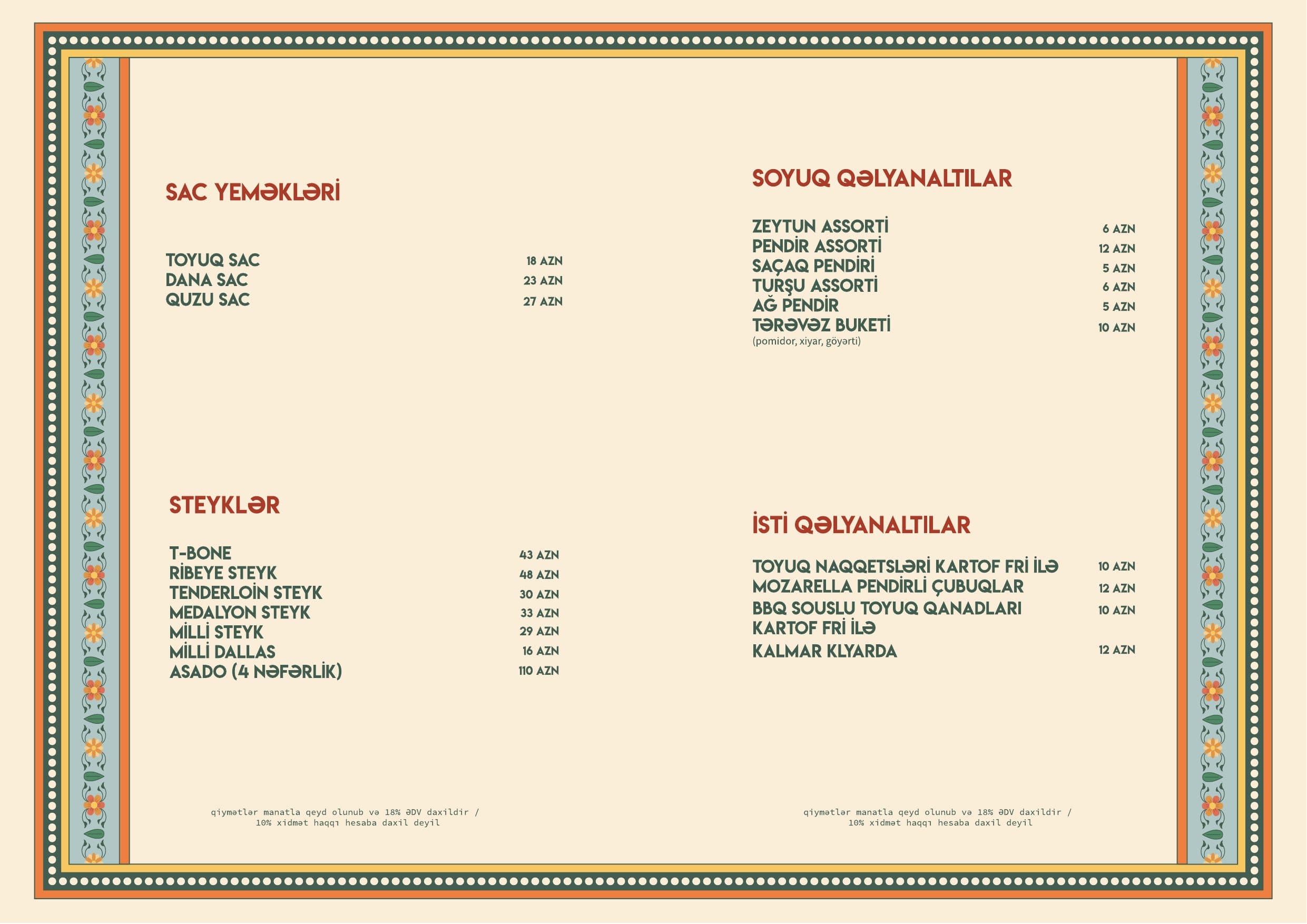 Vitelli Restaurant menyu 4