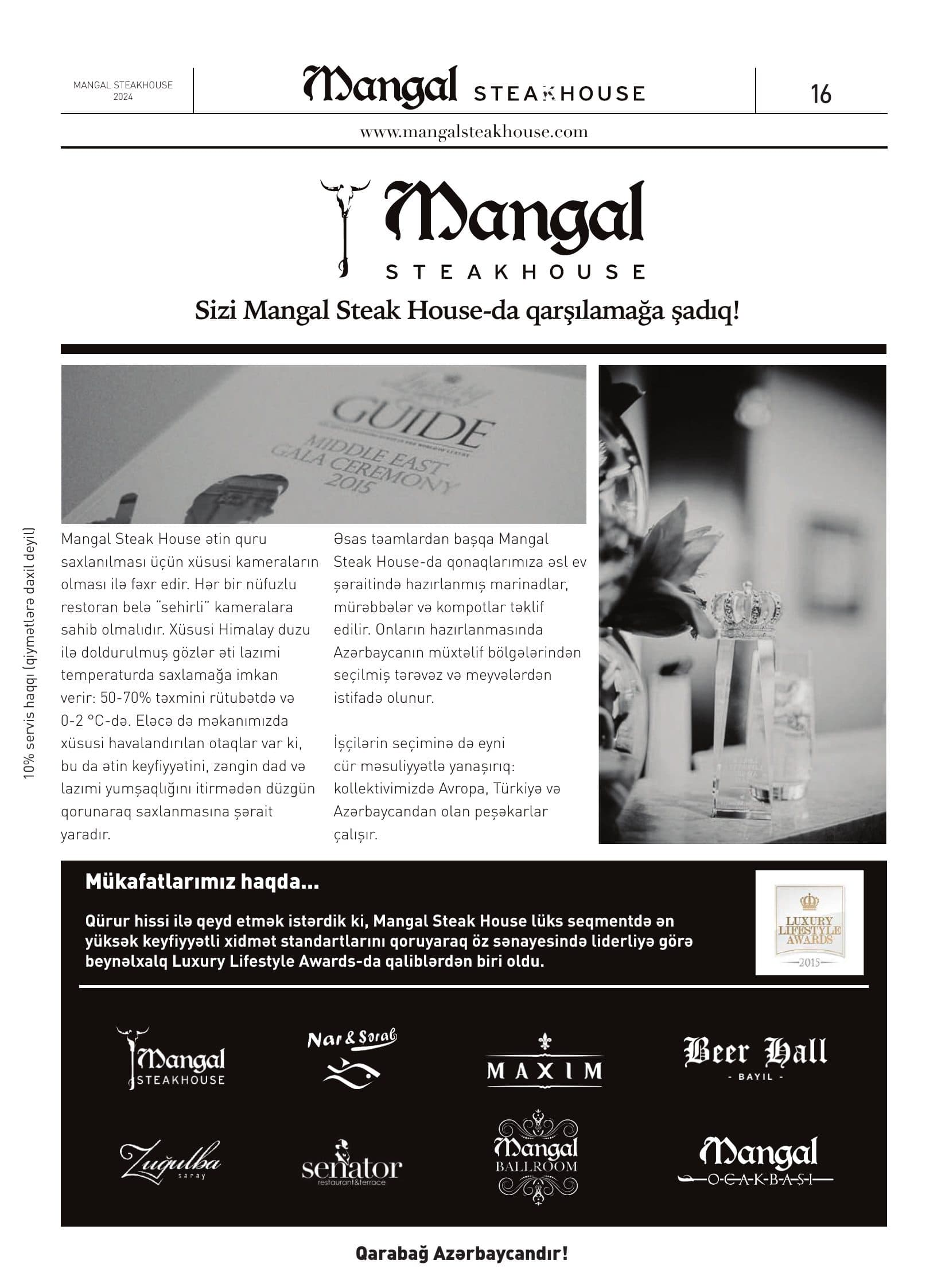 Mangal Steak House menyu 16